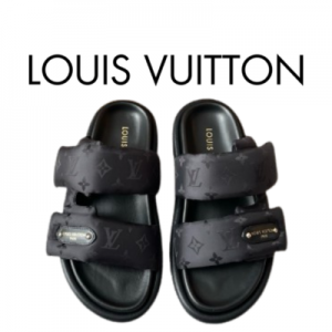[225~260] LOUIS VUITTON 풀 필로우 플랫 컴포트 뮬