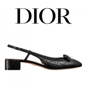 [225~255] DIOR Ballet 슬링백 펌프스
