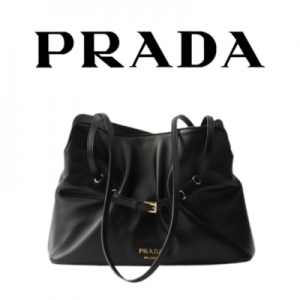 PRADA Slouchy 가죽 숄더백