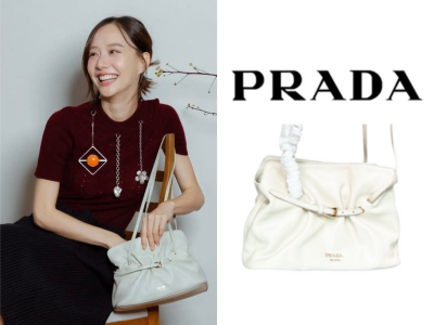 [고민시 PICK] PRADA Slouchy 가죽 숄더백