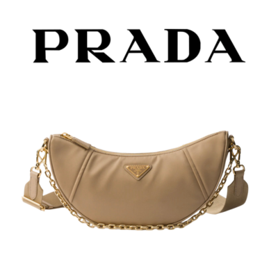PRADA 데미 룬 리나일론 핸드백