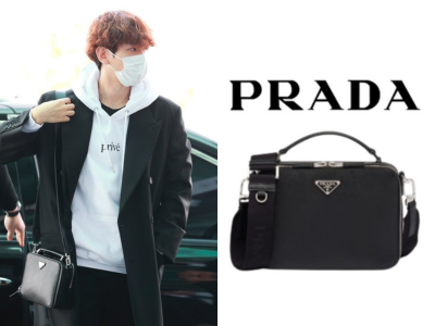 [뷔 PICK] PRADA 브리크 사피아노 가죽백