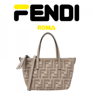FENDI 롤 FF 자카드 미니 토트백