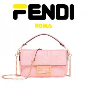 FENDI 바게트 미니 가죽 백