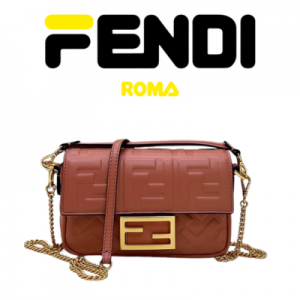 FENDI 바게트 미니 가죽 백