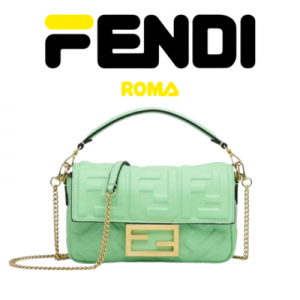 FENDI 바게트 미니 가죽 백