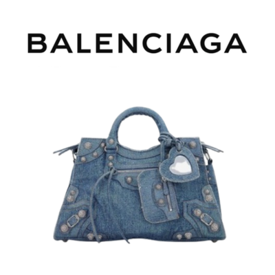 BALENCIAGA 네오 카골 XS 데님 핸드백