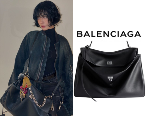 [나나 PICK] BALENCIAGA 로데오 라지 핸드백_블랙 실버