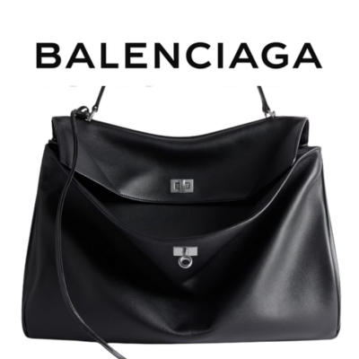 [나나 PICK] BALENCIAGA 로데오 라지 핸드백_블랙 실버