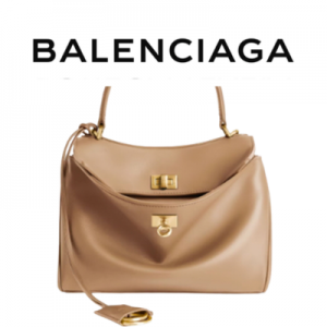 BALENCIAGA 로데오 스몰 핸드백_라떼 골드