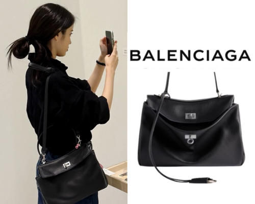 [아이유 PICK] BALENCIAGA 로데오 스몰 핸드백_블랙 실버