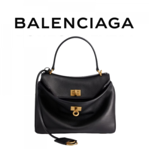 BALENCIAGA 로데오 미니 핸드백_블랙 골드