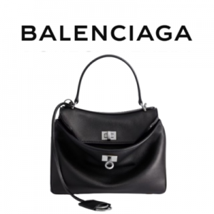 BALENCIAGA 로데오 미니 핸드백_블랙 실버