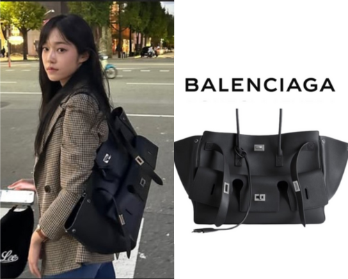 [노윤서 PICK] BALENCIAGA 벨 에어 캐리 올 미디엄 백_블랙 실버