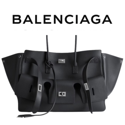 [노윤서 PICK] BALENCIAGA 벨 에어 캐리 올 미디엄 백_블랙 실버