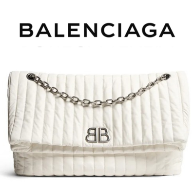 BALENCIAGA 모나코 라지 퀄티드 체인백