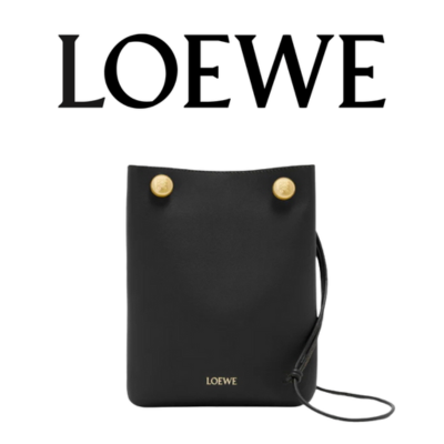 LOEWE 송아지 가죽 페블 파우치