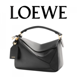 LOEWE 램스킨 스몰 페더라이트 퍼즐 백