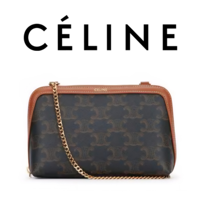 CELINE 트리옹프 체인 클러치