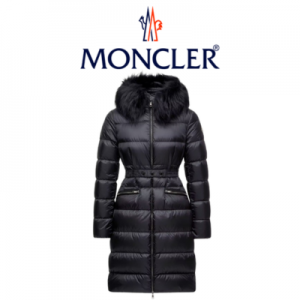 [WOMEN] MONCLER Boedic 후드 트리밍 롱 다운 자켓