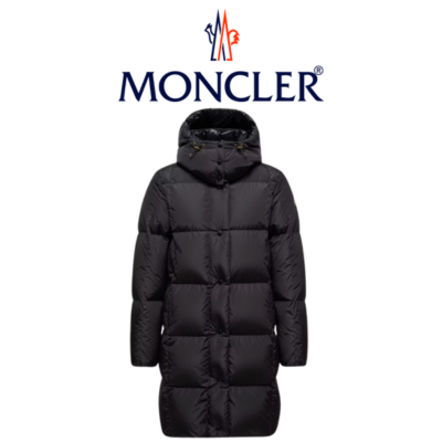 [WOMEN] MONCLER Litte 스퀘어 후드 롱 다운 자켓