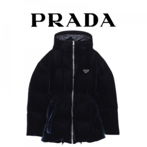 PRADA 벨벳 다운 자켓