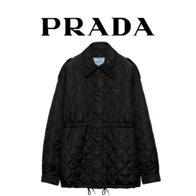 PRADA 경량 리나일론 블루종 자켓