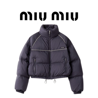 [WOMEN] MIU MIU 테크니컬 퐁제 다운 자켓