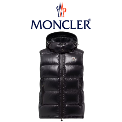 [남녀공용] MONCLER Bormes 후드 다운 베스트
